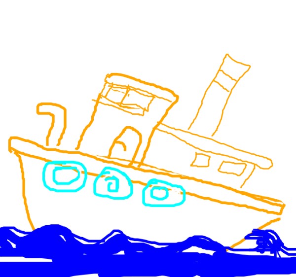 tomo の ボート の絵