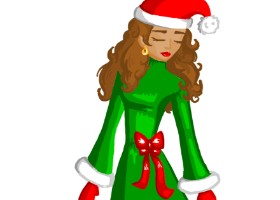 Julia の クリスマスエルフ の絵