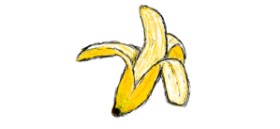Drawing of Banana by lenny