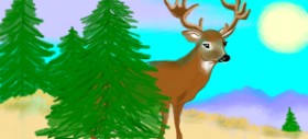 Debidolittle の 鹿 の絵