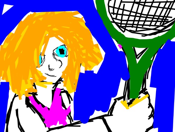 Tennis-Zeichnung von That One Llama