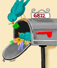 Briefkasten-Zeichnung von GreyhoundMama