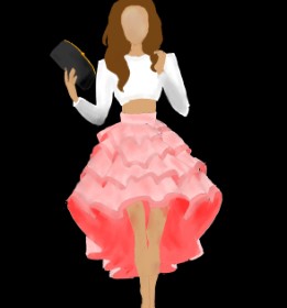 MEL の スカート の絵