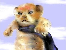 Drawing of Simba (Lion King) by ❤ORO❤