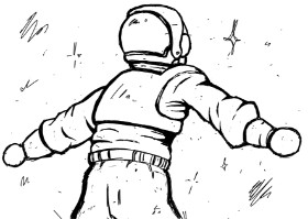 Drawing of Astronaut by mimi