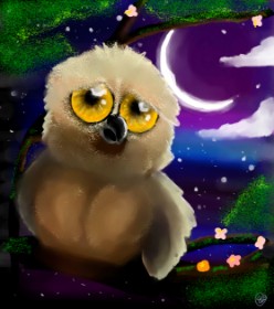 Рисунок на тему «Сова» — автор: 🌌Mom💕E🌌