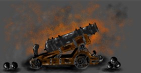 Drawing of Cannon by Eclat de Lune