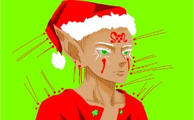 POWER‼️ の クリスマスエルフ の絵