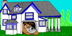 Swimmer の 犬小屋 の絵