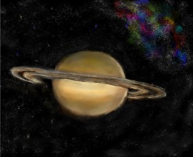 Рисунок на тему «Сатурн» — автор: emrys