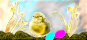 Çhåching の イースターのひよこ の絵