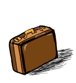 Koffer-Zeichnung von Lisya