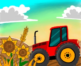 Audrey の トラクター の絵