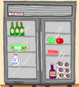 Kühlschrank-Zeichnung von GreyhoundMama