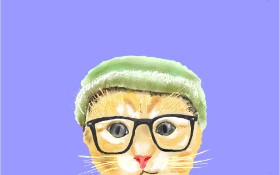 GJP の 眼鏡 の絵