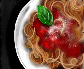 Audrey の スパゲッティ の絵