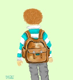 Drawing of Backpack by GreyhoundMama