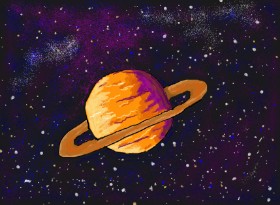 Saturn - autor: Iliana