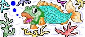 Lou の 魚 の絵