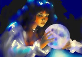 Moon の 月 の絵