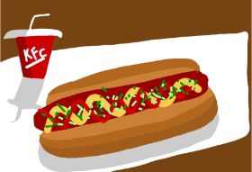 Drawing of Hotdog by 🌷ROSE 🌷