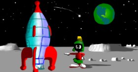 Buddy の 宇宙船 の絵