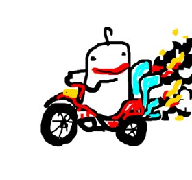 berbres の バイク の絵