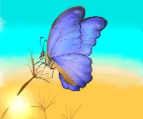 Рисунок на тему «Бабочка» — автор: Emilen
