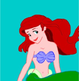 Drawing of Mermaid by Put3
