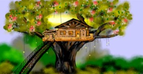 Kućica na drvetu - autor: Eclat de Lune