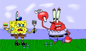 Drawing of Mr. Krabs (spongebob) by Magic 8