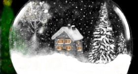 Рисунок на тему «Снежный шар» — автор: Eclat de Lune
