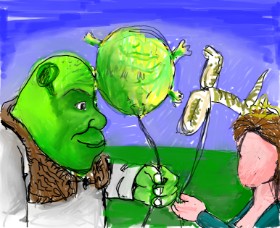 Рисунок на тему «Шрек» — автор: JCat
