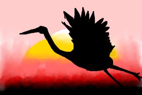 Nge の コウノトリ の絵