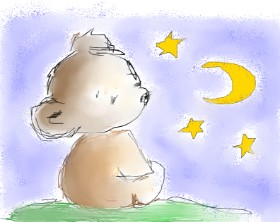 Buna の テディベア の絵