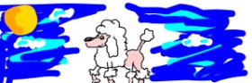 barbiana の プードル の絵