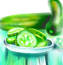⋆su⋆vinci彡 の きゅうり の絵