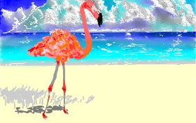 teidolo の フラミンゴ の絵