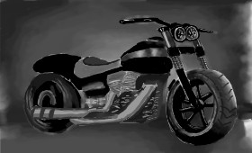 Bri の バイク の絵