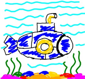 :D の 潜水艦 の絵