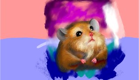 Winter Bunny の ハムスター の絵