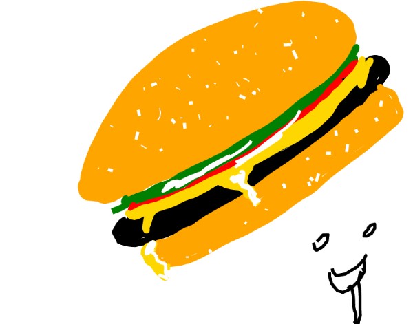 Hamburger-Zeichnung von Anonymous