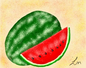 Nonuvyrbiznis  の スイカ の絵
