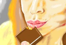Flowerpot の チョコレート の絵