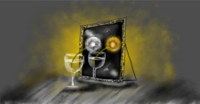 Eclat de Lune の 鏡 の絵