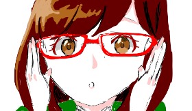 ham の 眼鏡 の絵