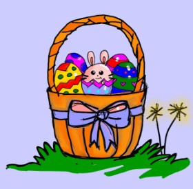 Drawing of Easter egg by Fazila