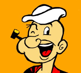 Drawing of Popeye by Scott