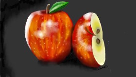 Drawing of Apple by SAM AKA MARGARET 🙄