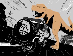 Drawing of Dinosaur by JJ
